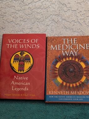 Voices of the Winds Native American Legends & Medicine Wheel 2 Books Hardcover